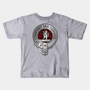 Clan MacQueen Crest & Tartan Kids T-Shirt